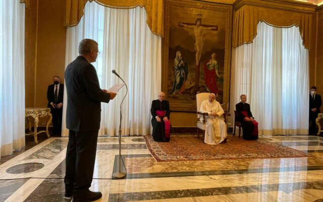 Visita dos Irmãos Maristas ao Papa Francisco no Vaticano
